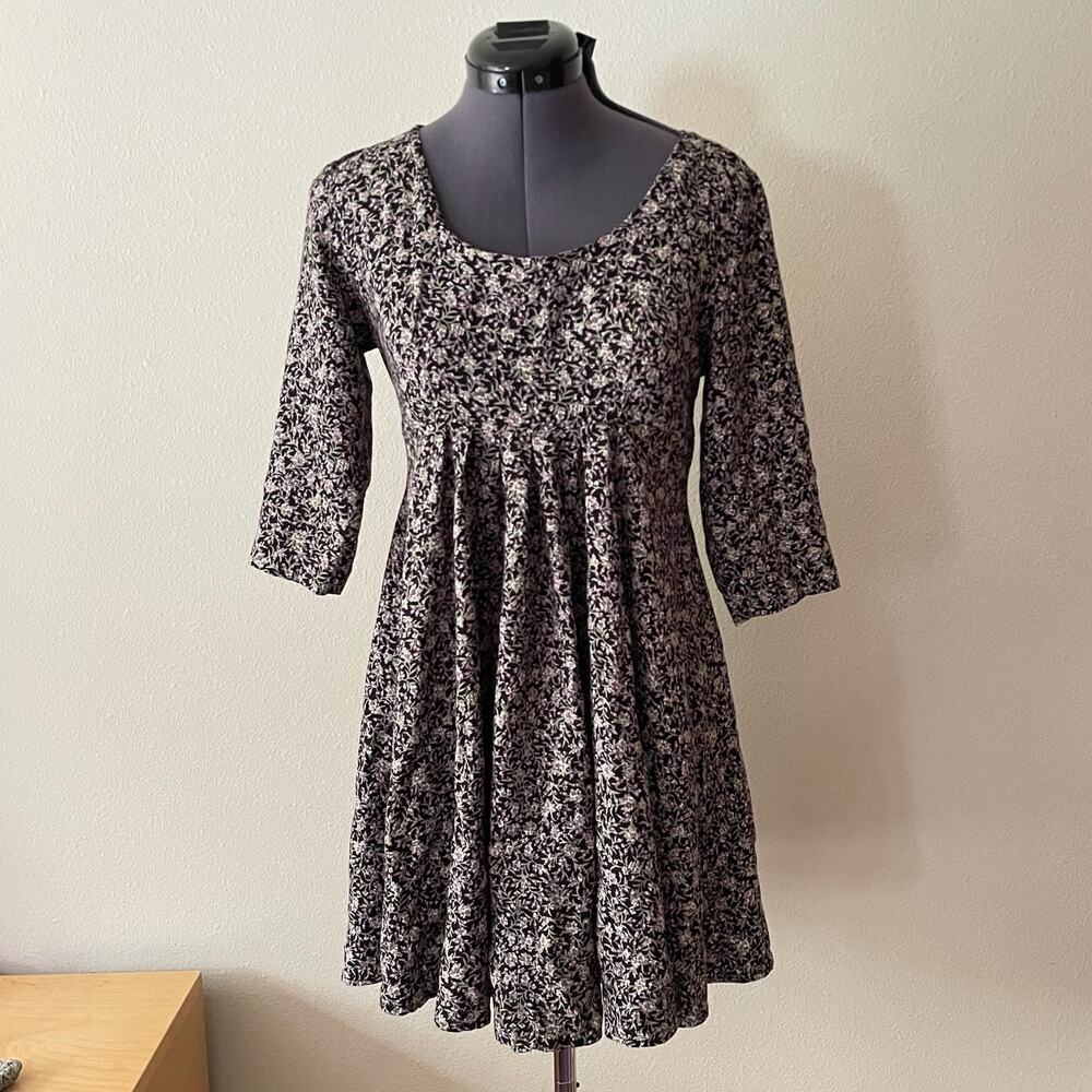 90s vintage ditsy floral babydoll dress cottage boho prairie soft grunge